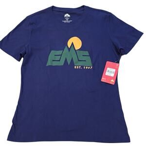 EMS NWT Women’s '92 Graphic Tee XS Deep Purple Short Sleeve Gorpcore Hiking